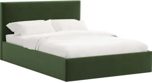 Solaro Square Low Platform Bed, Performance Velvet