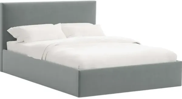 Solaro Square Low Platform Bed, Performance Velvet