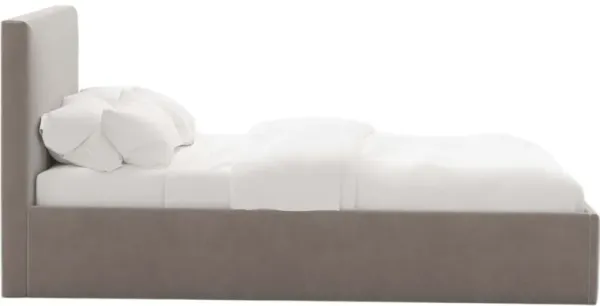 Solaro Square Low Platform Bed, Performance Velvet