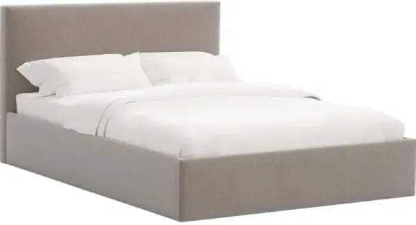 Solaro Square Low Platform Bed, Performance Velvet