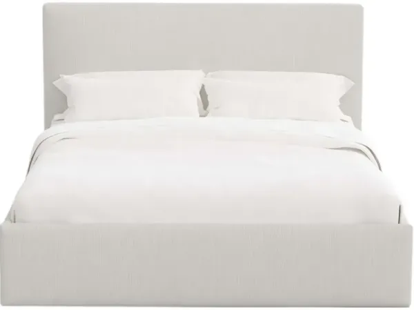 Solaro Square Low Platform Bed, Performance Velvet