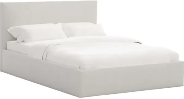 Solaro Square Low Platform Bed, Performance Velvet