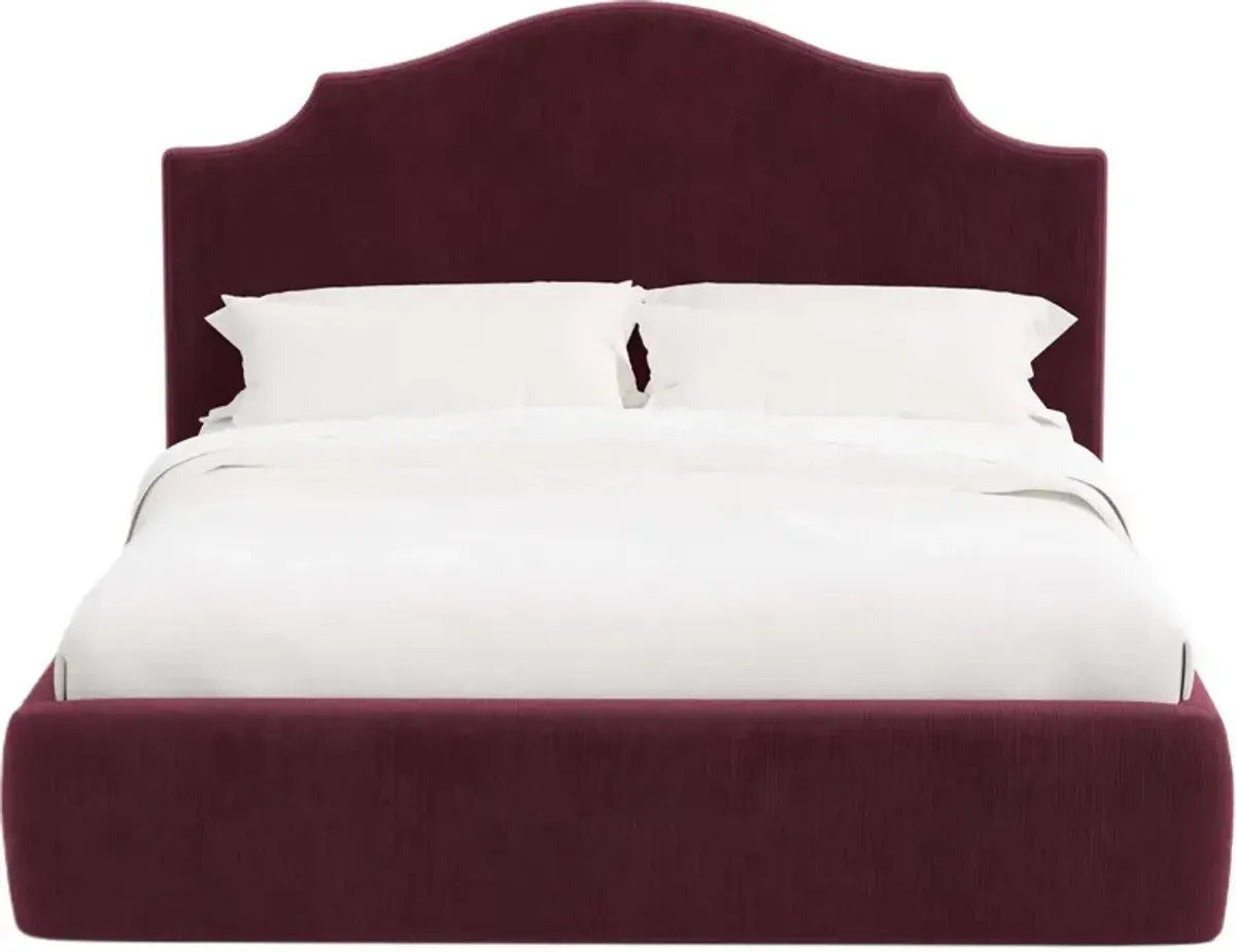 Seraphine Platform Bed, Performance Velvet