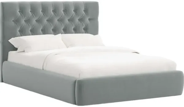 Aveline Tufted Platform Bed, Performance Velvet