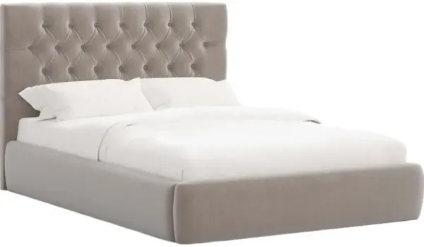 Aveline Tufted Platform Bed, Performance Velvet