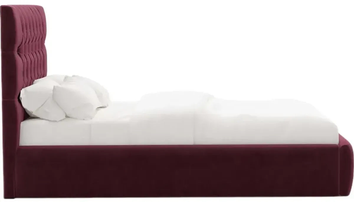 Aveline Tufted Platform Bed, Performance Velvet