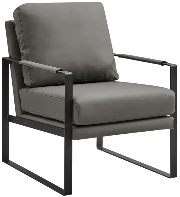 Astera Faux Leather Lounge Chair