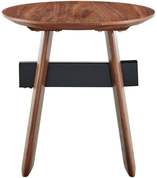 Drevin 20" Side Table, Walnut