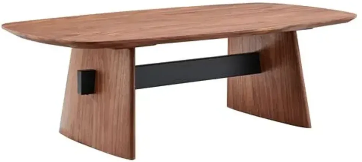 Drevin 51" Coffee Table - Walnut - Brown