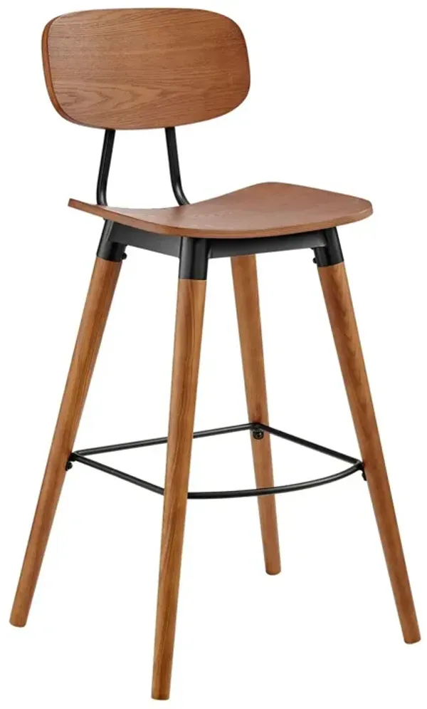 Kyra Bar Stool, Walnut