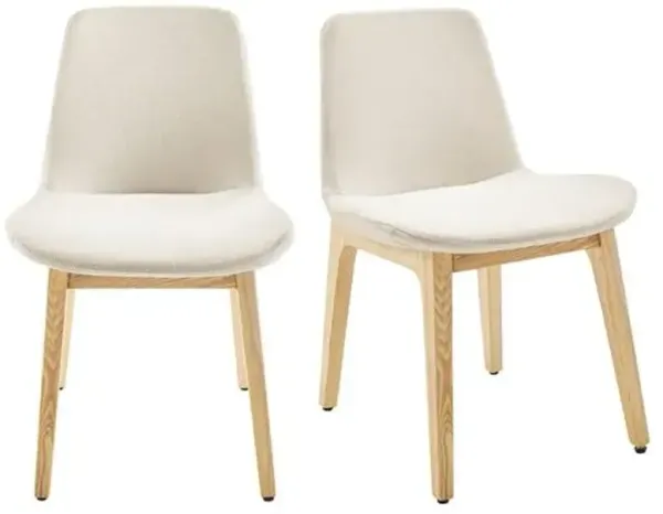 Set of 2 Selora Dining Side Chairs - White