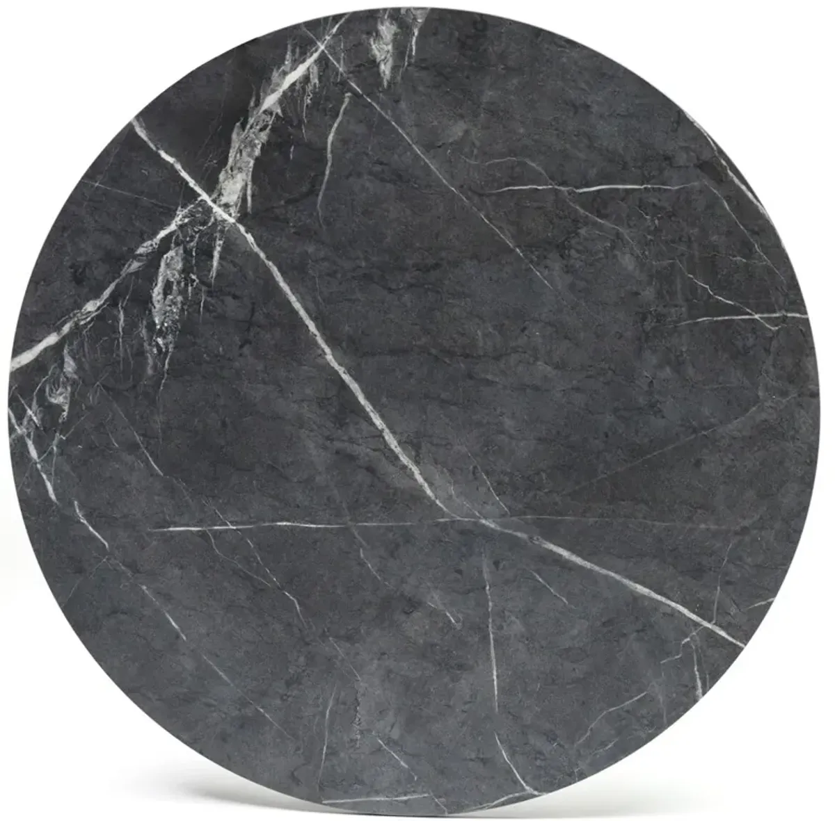 Vayla 30" Outdoor Bar Table, Black Marble