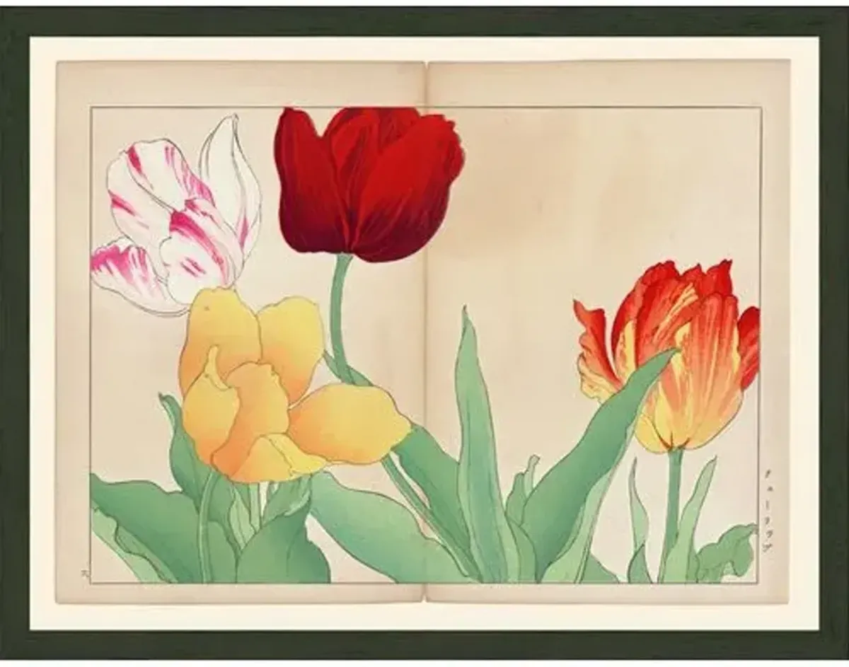 Slim Konan Tulips Art Print - 16" x 21" - Multi