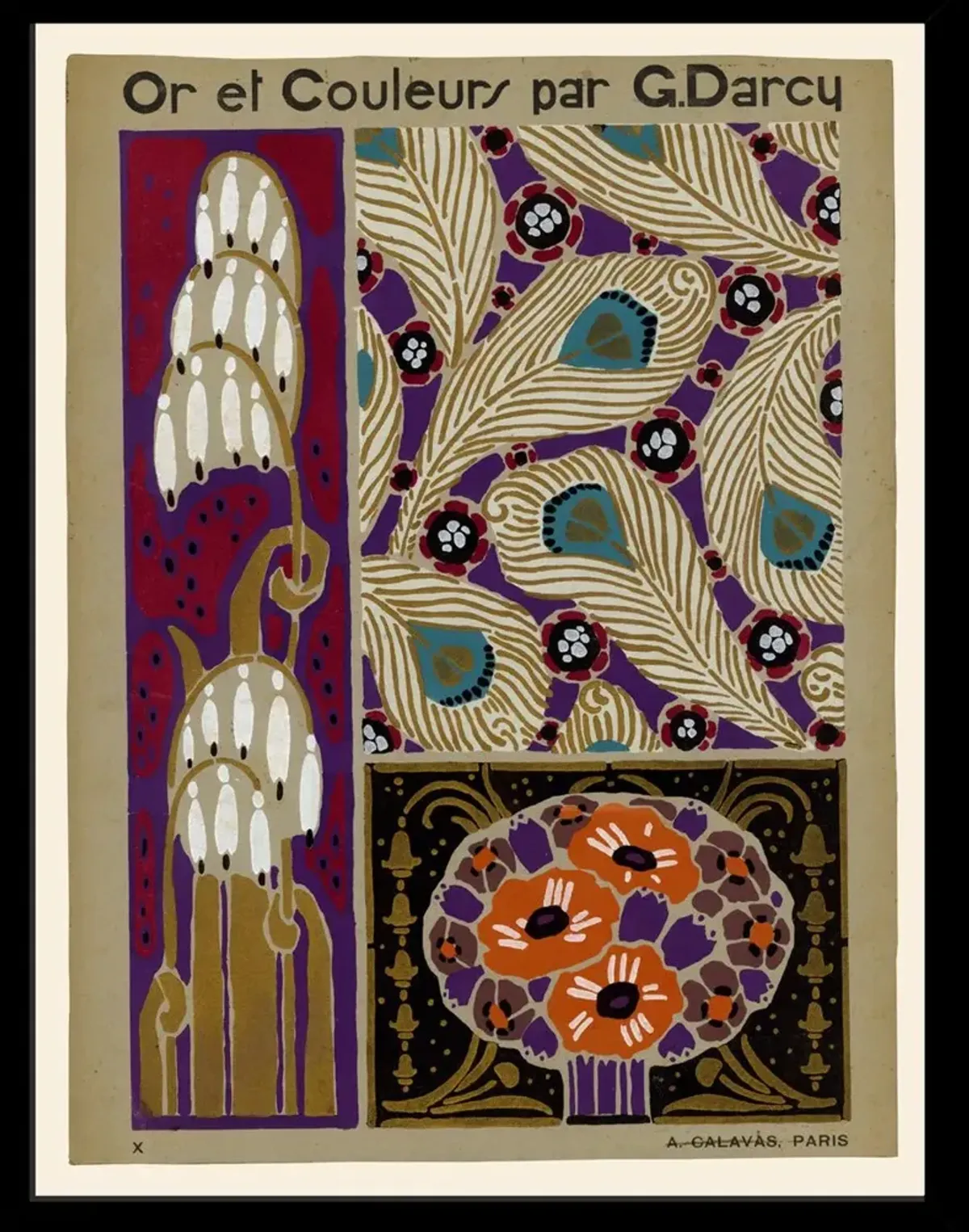 G. Darcy, Feathers Art Print, 23" x 18"