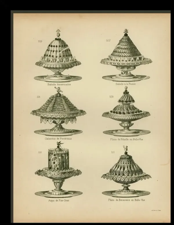 Food Platters - Plate 106 Art Print, 13" x 10"