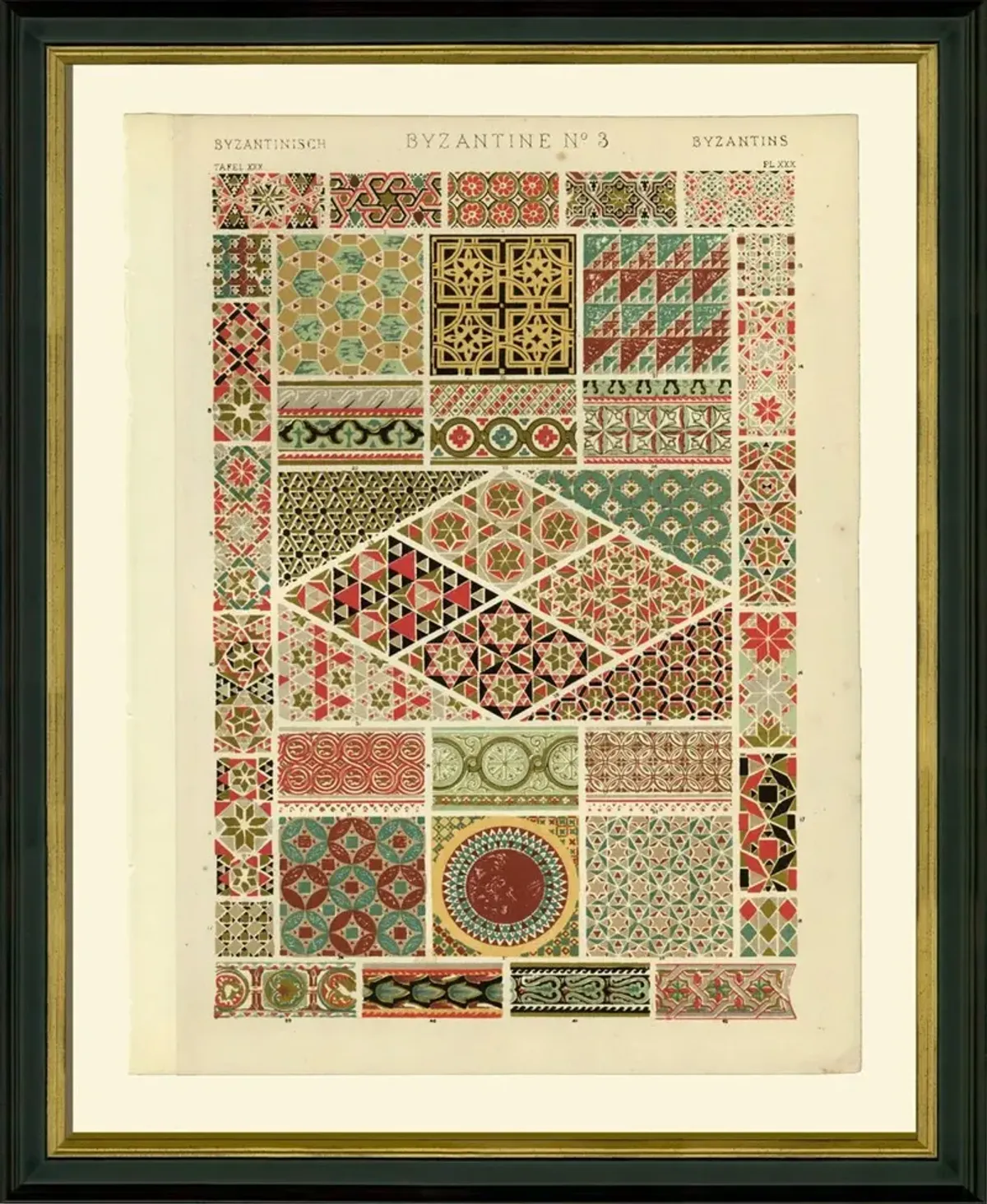 Byzantine No. 3 Art Print - 21" x 17" - Multi