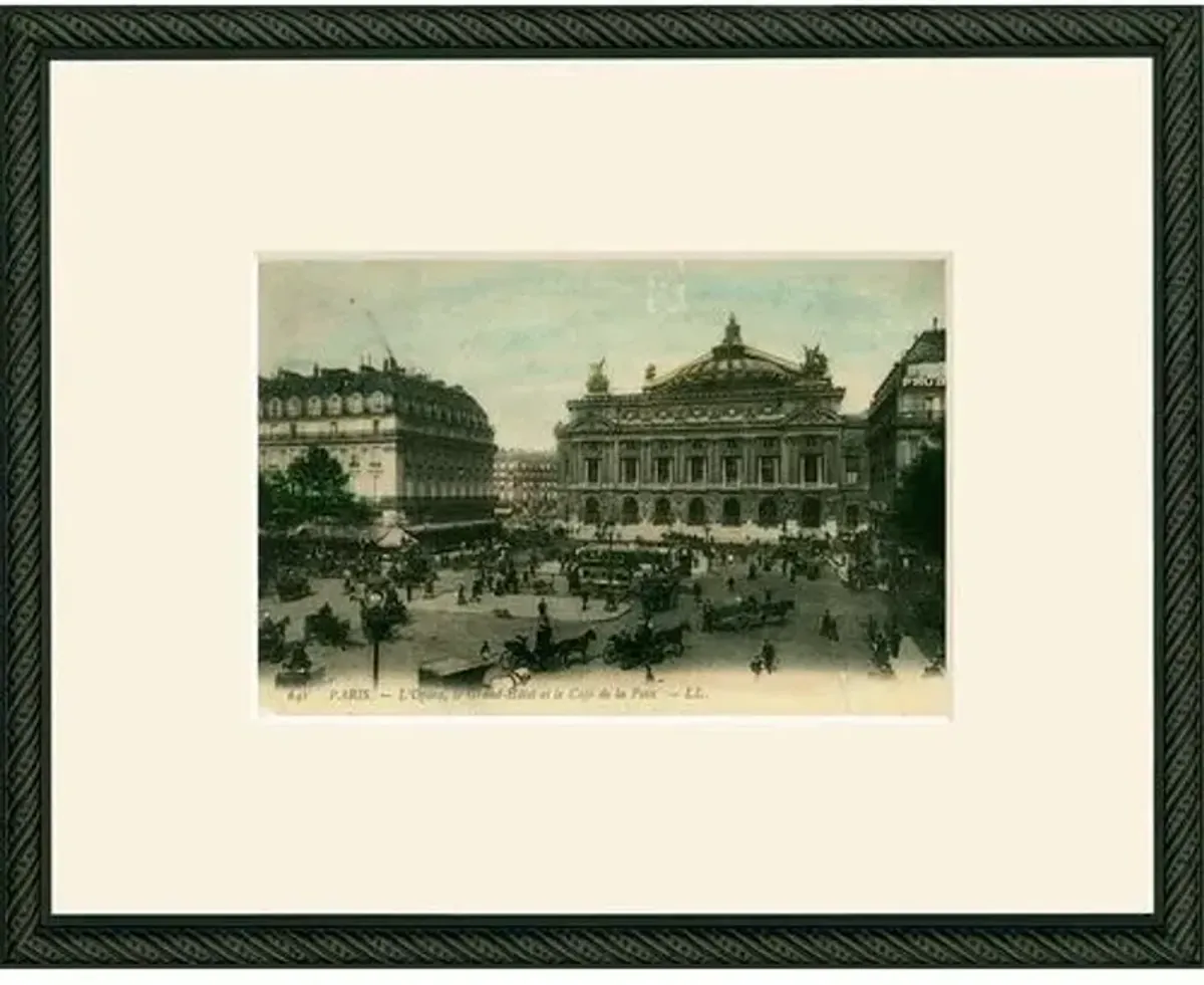 Paris PC Opera Art Print - 10.125" x 11.75" - Black