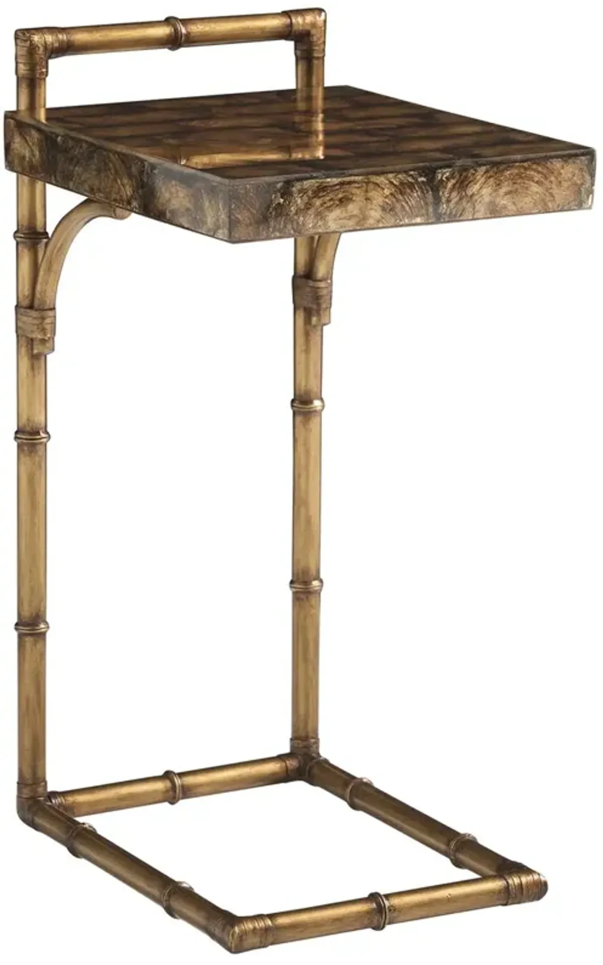 Yellowfin Accent Table, Brown/Burnished Bronze