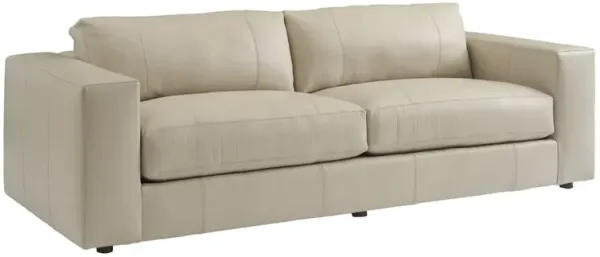 Granville Leather Sofa, Cream