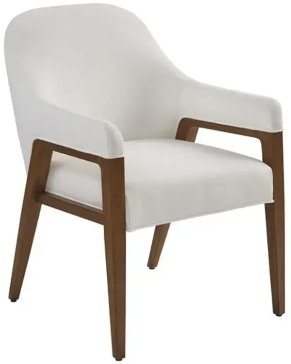 Seacove Dining Arm Chair - Textured White/Ivory - Lexington