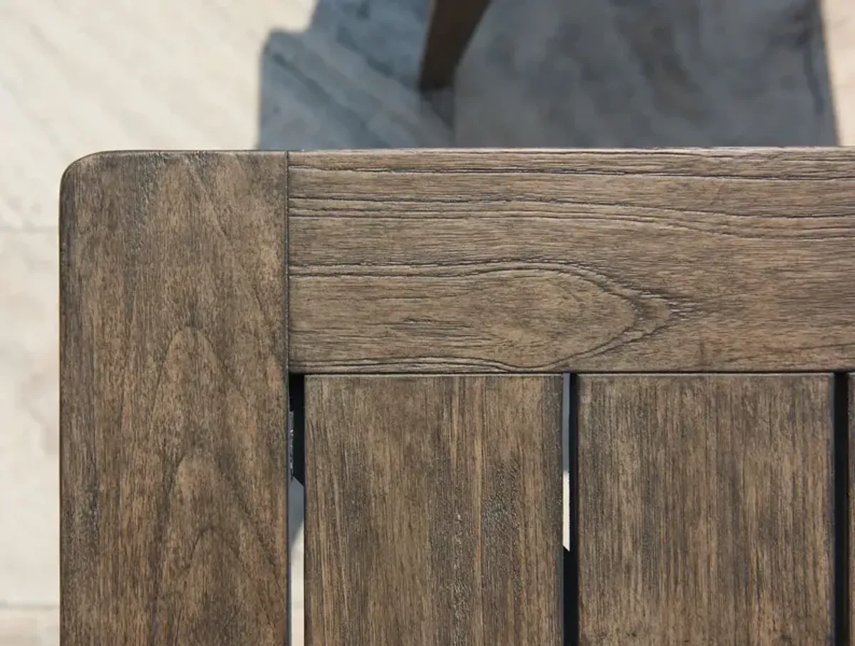 La Jolla 88" Outdoor Teak Rectangular Dining Table, Light Brown