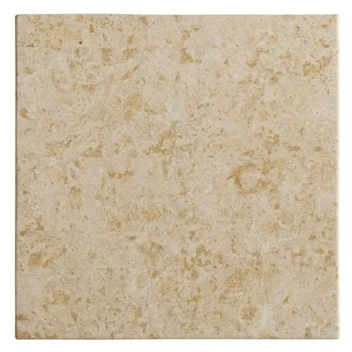 Los Altos Valley View Outdoor Aluminum/Mactan Stone Top Square End Table - Light Tan/Cream - Tommy Bahama - Beige