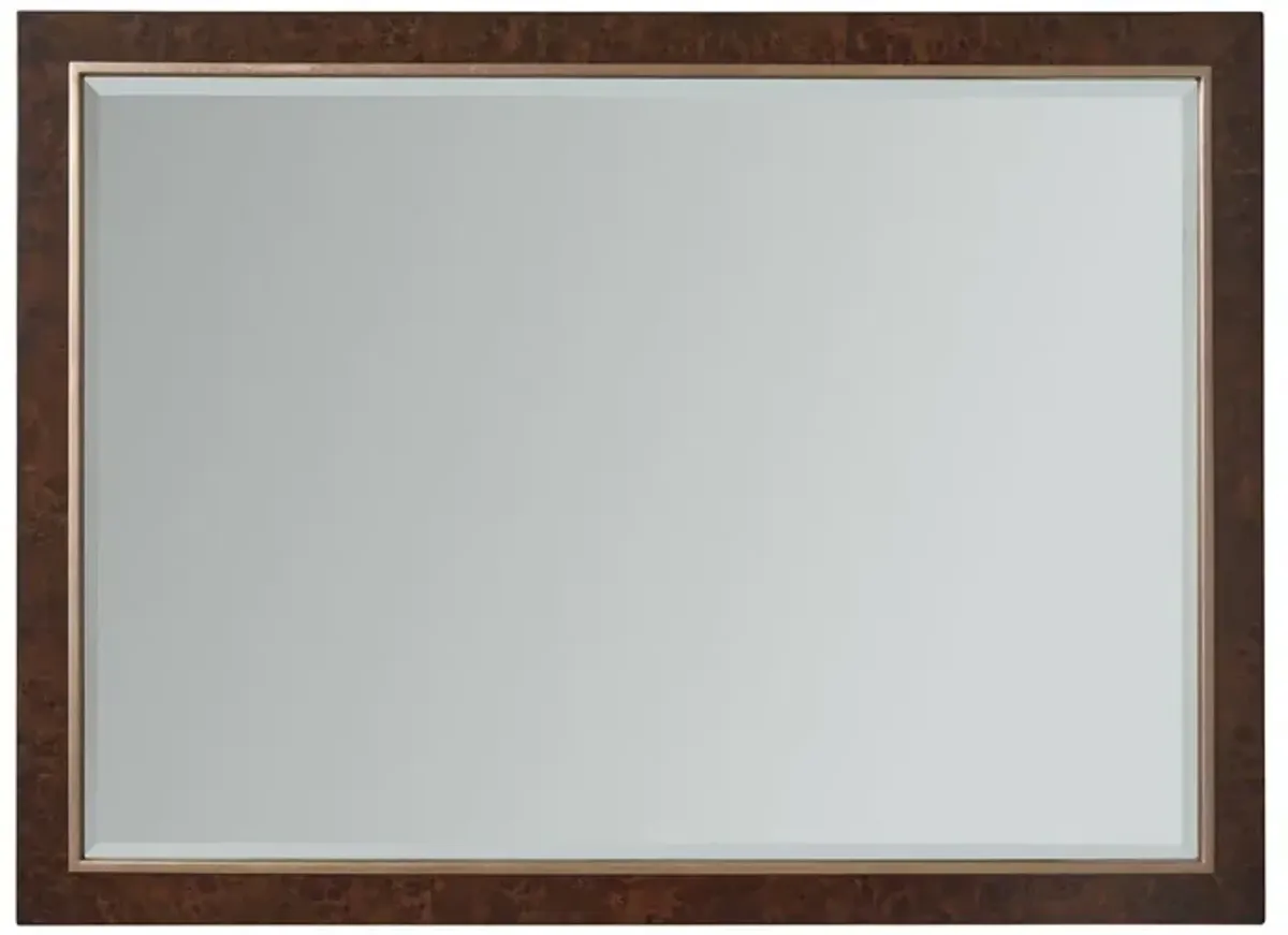 Barnett Wall Mirror, Walnut Burl