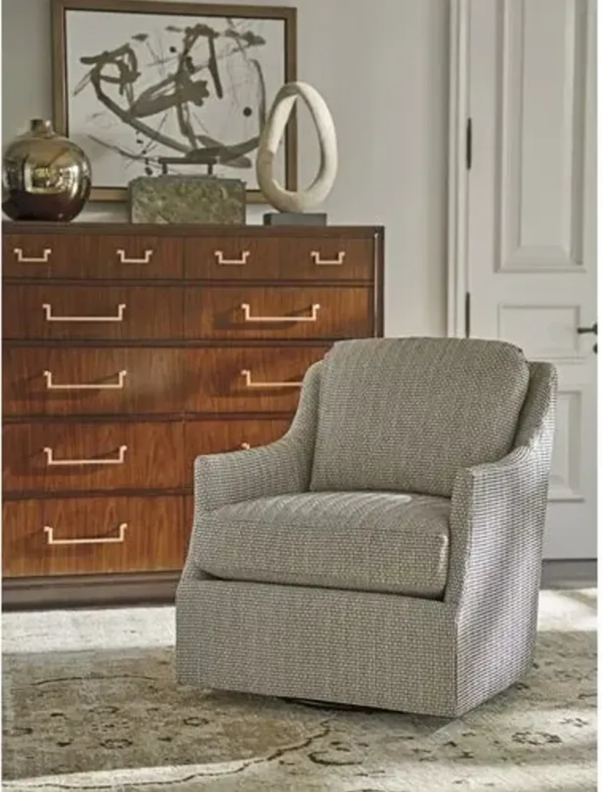 Ascot 10-Drawer Gentlemans Chest - Brown - Lexington