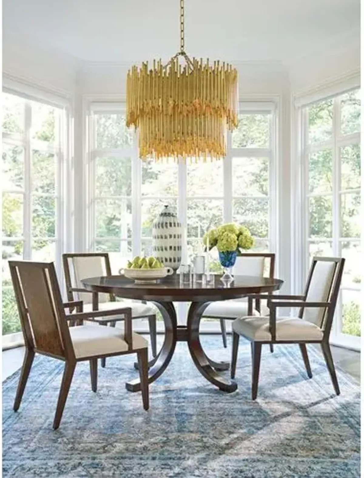 Boswell Splat Back Side Chair - Brown - Lexington - White