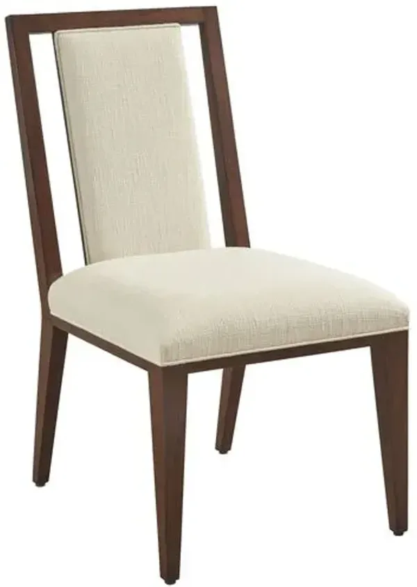 Boswell Splat Back Side Chair - Brown - Lexington - White