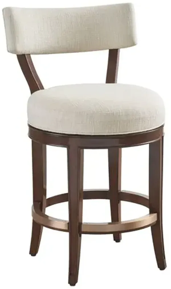 Giles Counter Stool - Brown/Rose Gold - Lexington