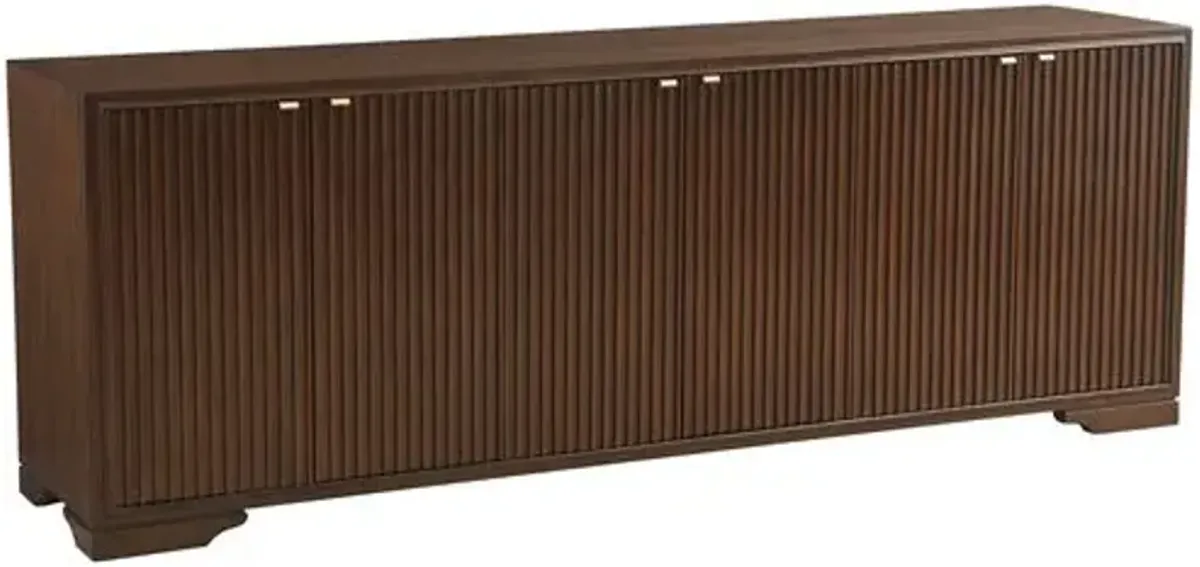 Brentford 6-Door Media Console - Brown - Lexington