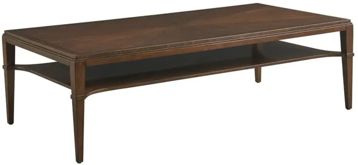Andora Starburst Cocktail Table, Brown