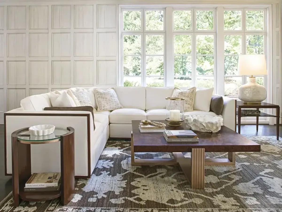 Andora Square Lamp Table, Sable Brown