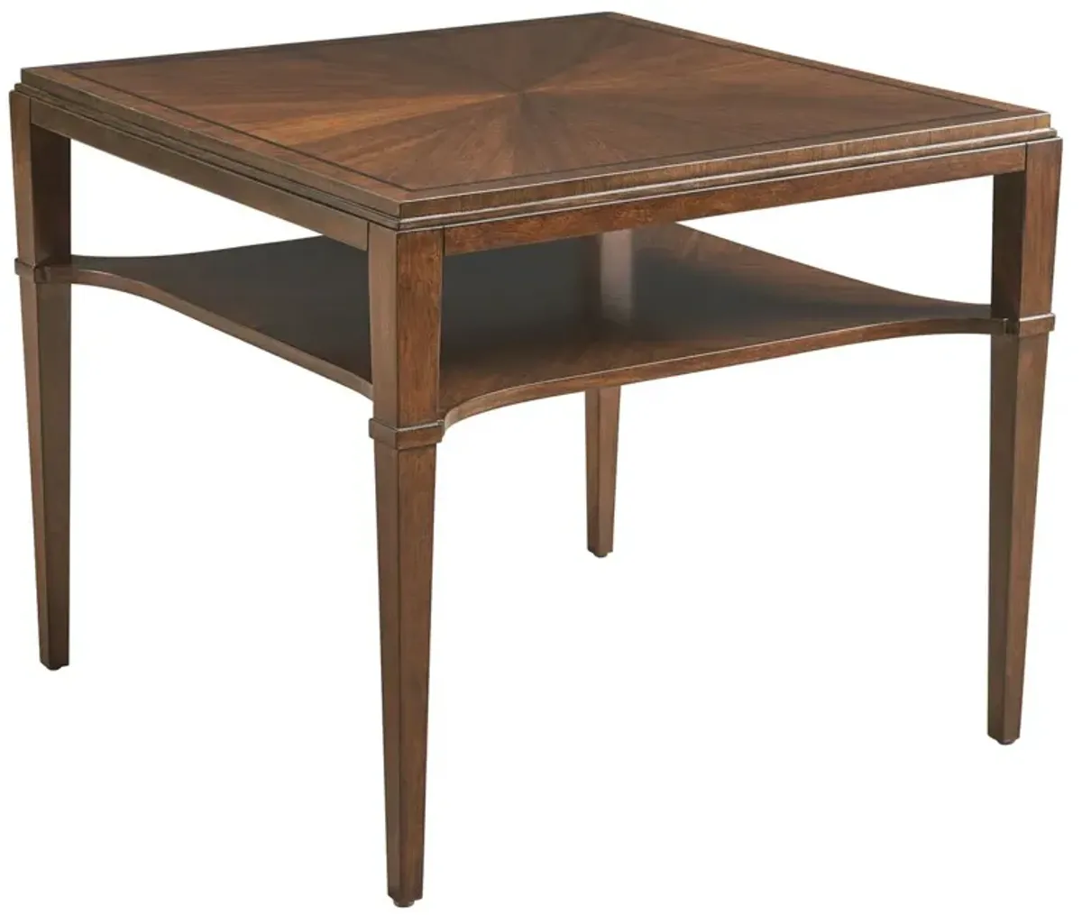 Andora Square Lamp Table, Sable Brown