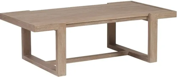 Stillwater Cove Outdoor Teak Rectangular Cocktail Table, Natural