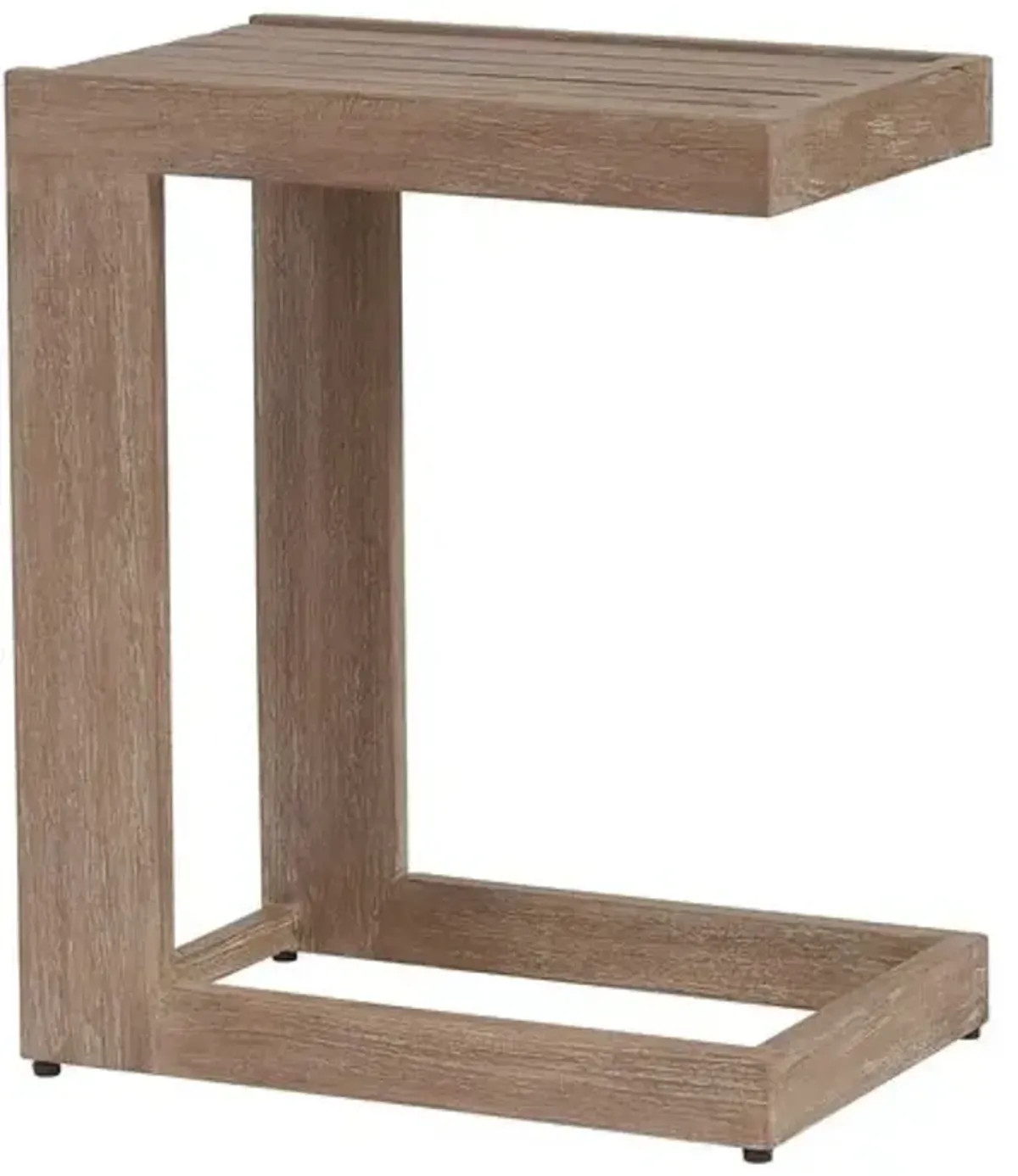 Stillwater Cove Outdoor Teak Drink Table - Natural - Tommy Bahama - Brown