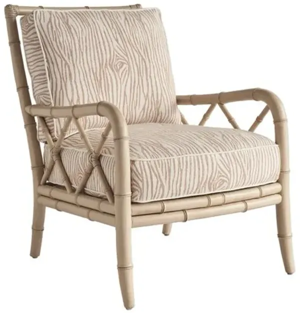 Heydon Chair - Sea Oat/Animal Skin - Tommy Bahama - Red