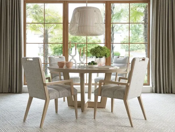 Hanson 58" Round Dining Table, Sand Drift