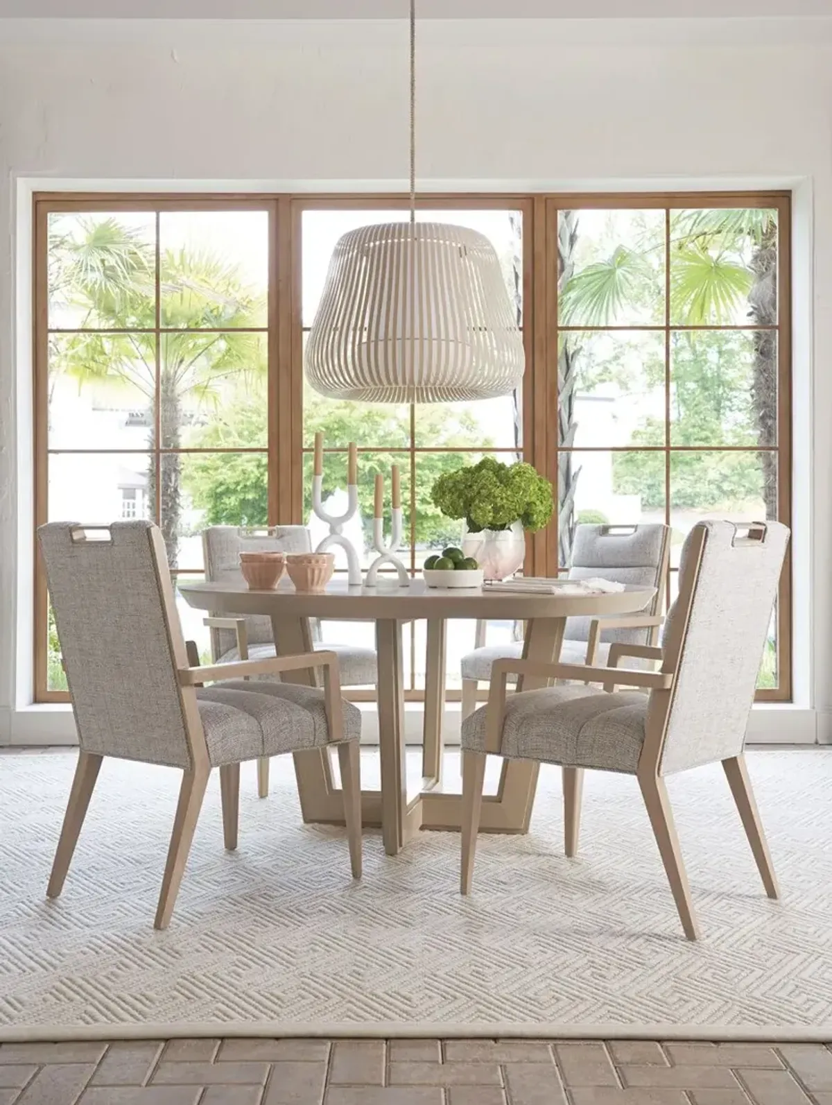 Hanson 58" Round Dining Table, Sand Drift