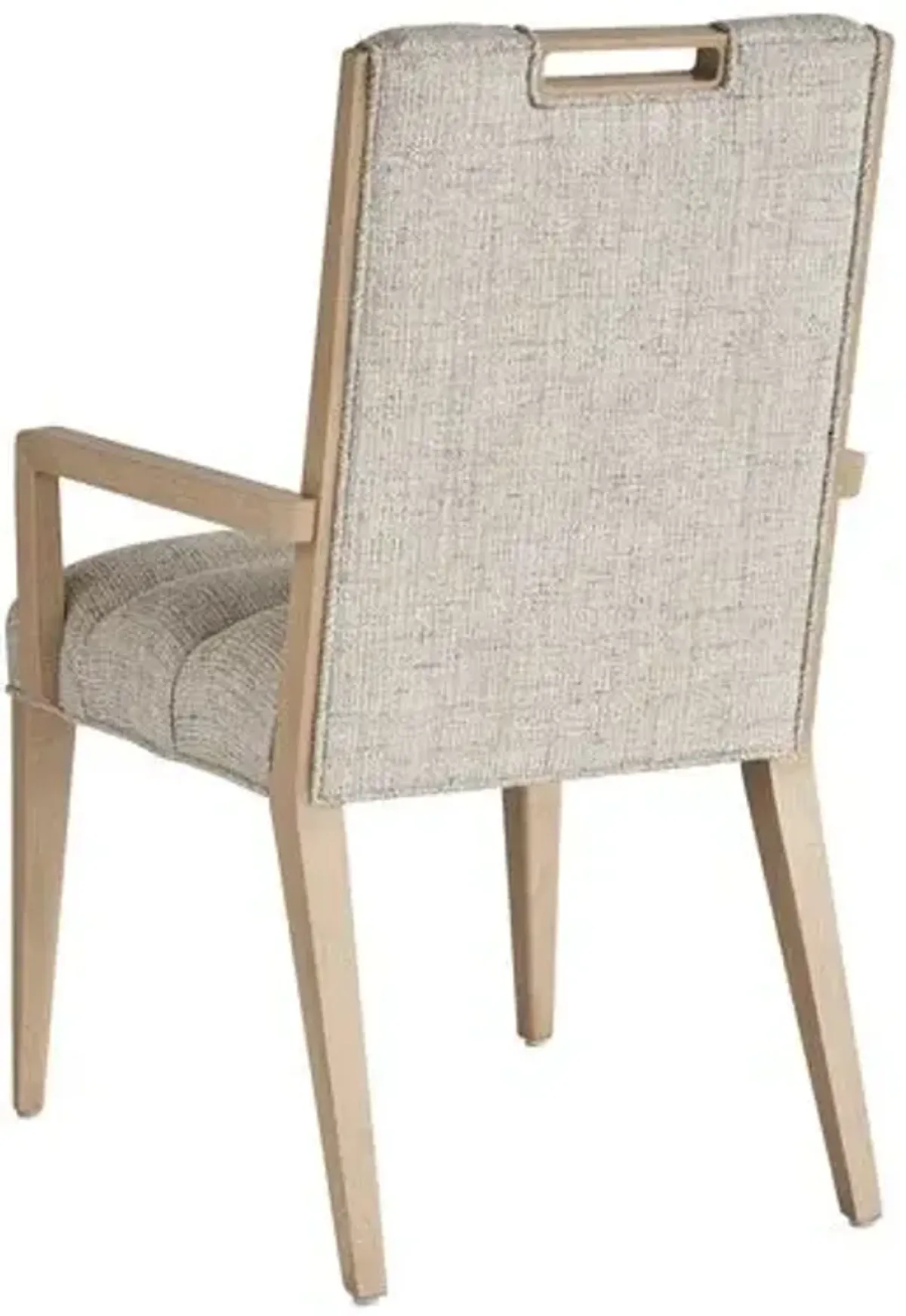 Aiden Channeled Upholstered Arm Chair - Textured - Tommy Bahama - Beige