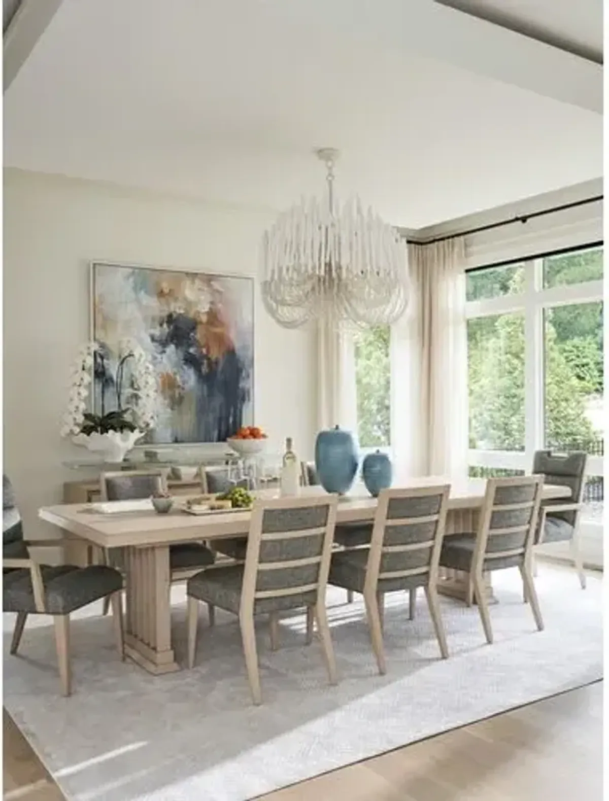 Aiden Channeled Upholstered Arm Chair - Textured - Tommy Bahama - Green