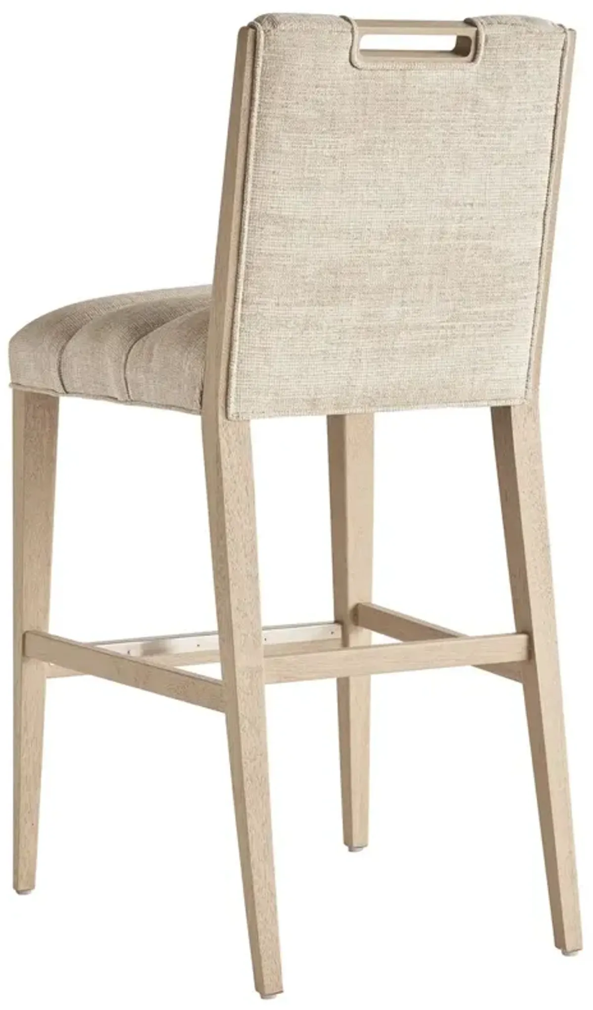 Greer Channeled Upholstered Bar Stool, Textured