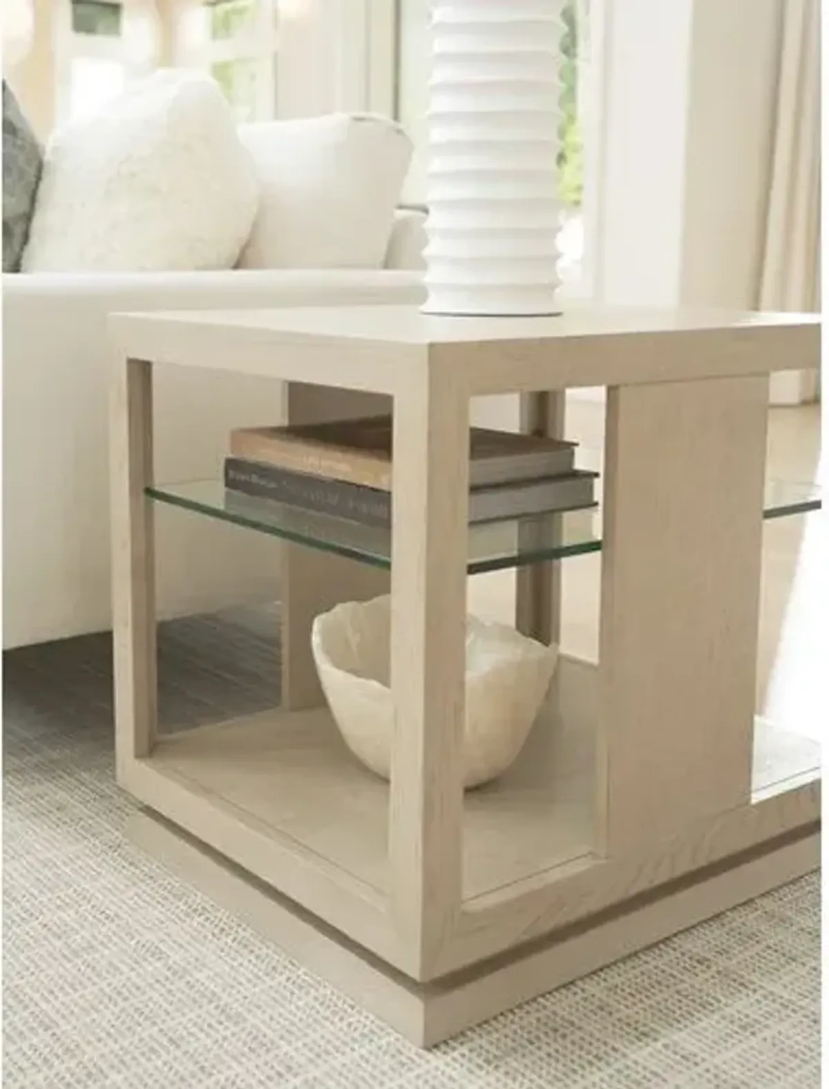 Benson Lamp Table - Sand Drift - Tommy Bahama - Beige