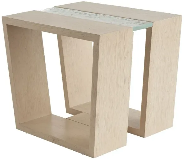 Fischer Rectangular Lamp Table, Sand Drift