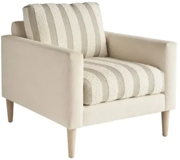 Marcella Chair - Sea Oat/ White/Ivory Stripe - Tommy Bahama