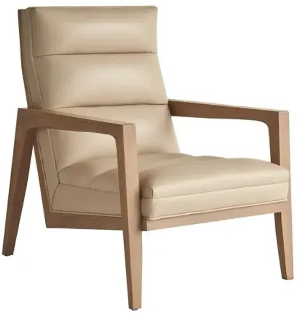 Hayley Leather Chair - Tan - Tommy Bahama - Brown