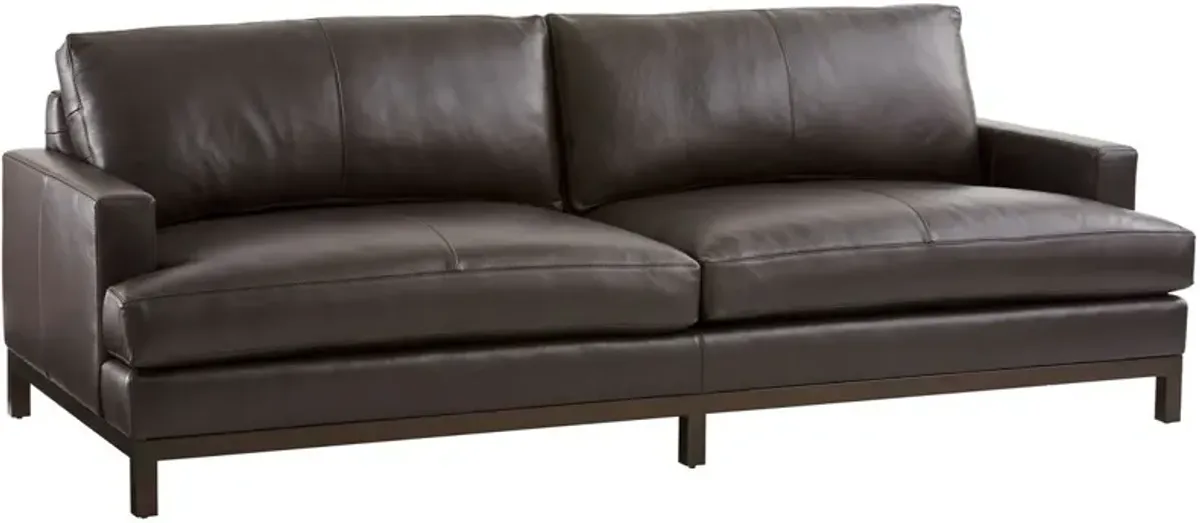 Horizon Leather Sofa, Dark Brown