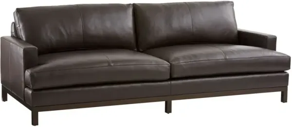 Horizon Leather Sofa, Dark Brown