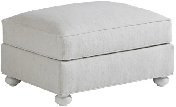 Coral Gables Ottoman, White